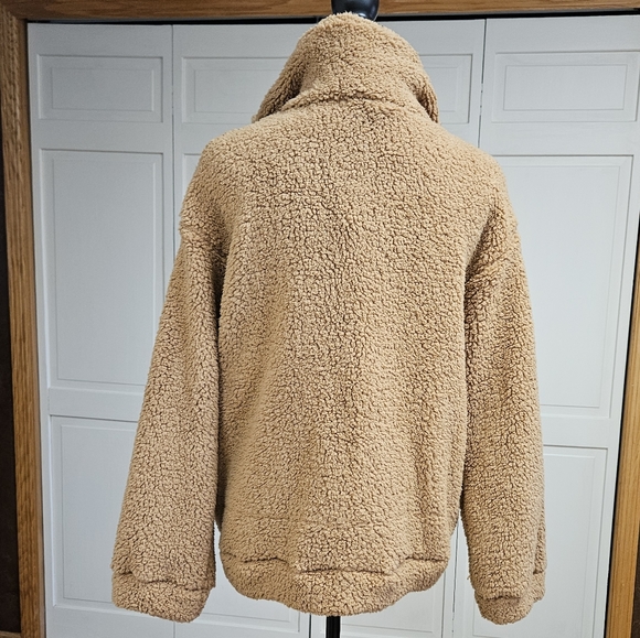 Pretty Garden Women's medium caramel color full zip fleece jacket - Picture 6 of 6